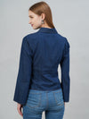 Indigo Denim Flare Sleeve Shirt
